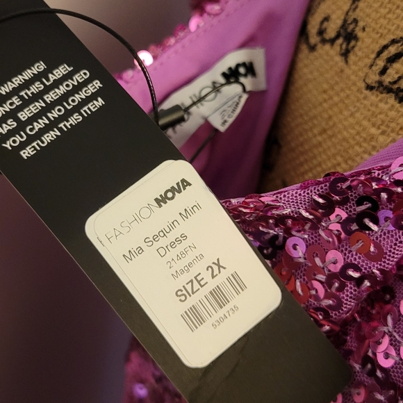 Pink Sequin Dress - Picture 5 of 5